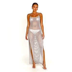 Meshki Silver Bathing Suit Coverup